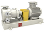 TICG(B)F no leakage fluorine lined high-temperature magnetic pump